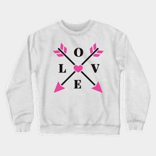 LOVE Arrows Valentine Crewneck Sweatshirt